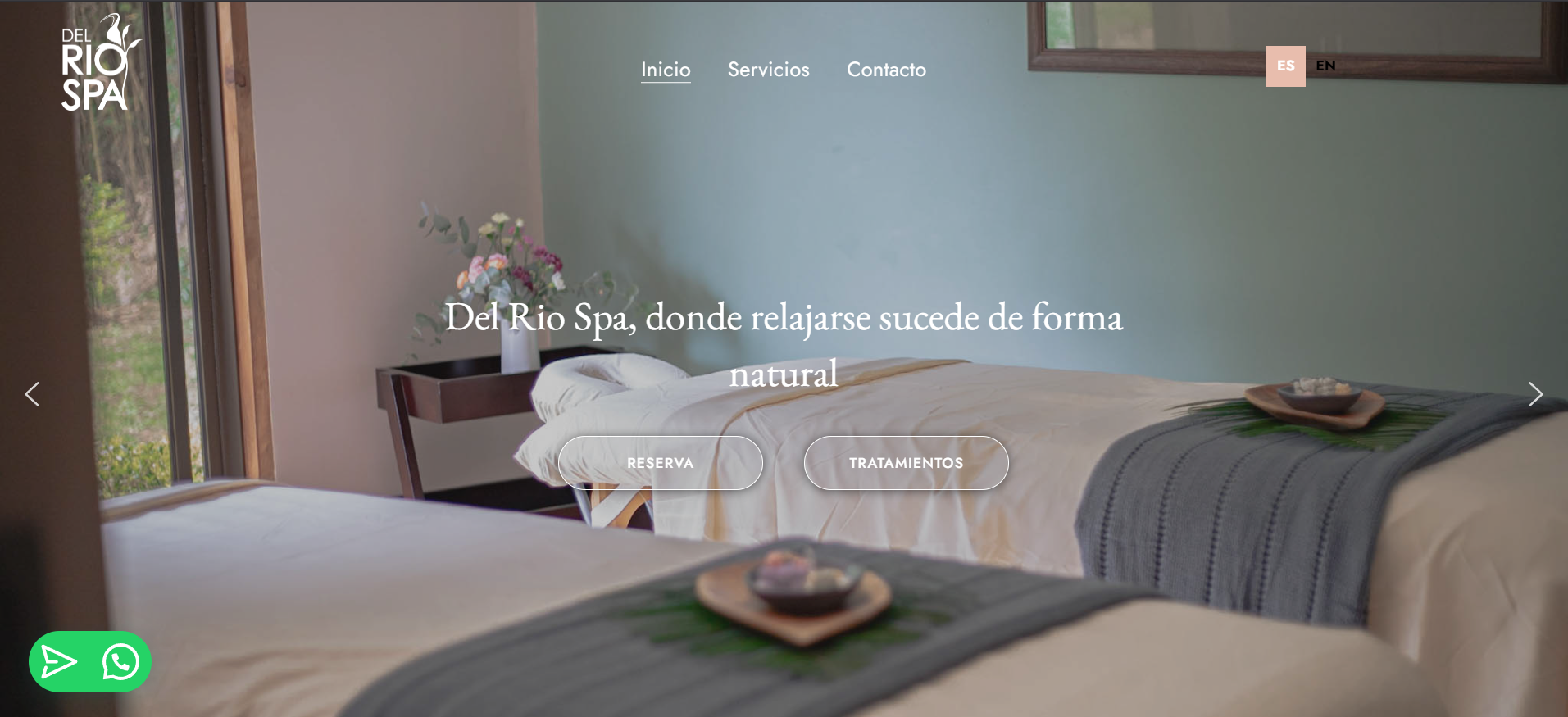 Sitio web y branding para Del Rio Spa